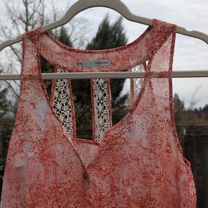 Maurices Paisley Lace Blouse Tank Top